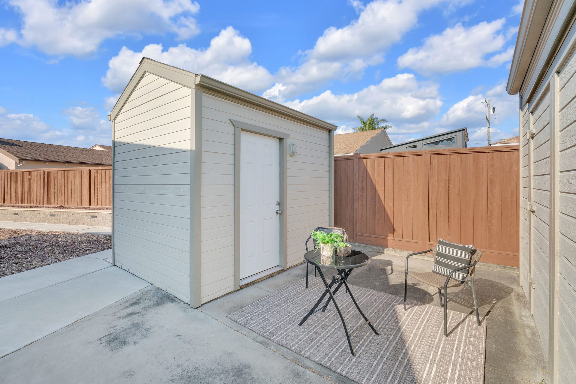 Permanent storage shed
